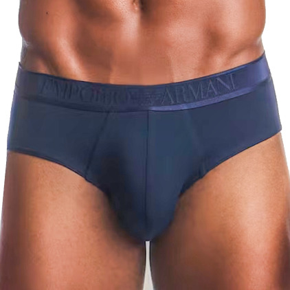 Emporio Armani Soft Modal Briefs - Navy