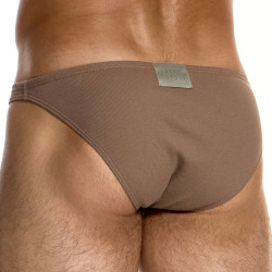 Modus Vivendi Ribbed Cotton Low Cut Briefs - Dark Skin