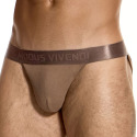 Modus Vivendi Ribbed Cotton Tanga Briefs - Dark Skin