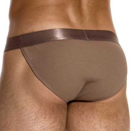 Modus Vivendi Ribbed Cotton Tanga Briefs - Dark Skin