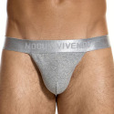 Modus Vivendi Ribbed Cotton Tanga Briefs - Heather Grey