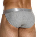 Slip Tanga Coton Côtelé Gris Chiné Modus Vivendi