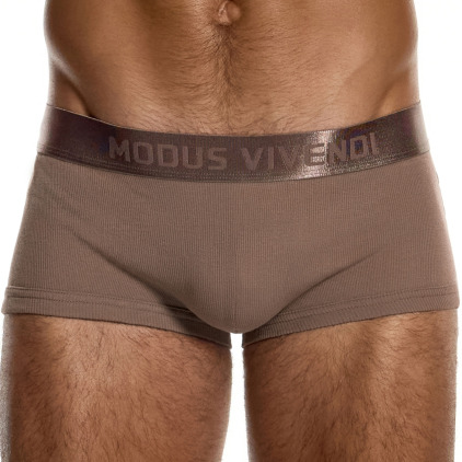 Boxer Court Coton Côtelé Chair Foncée Modus Vivendi