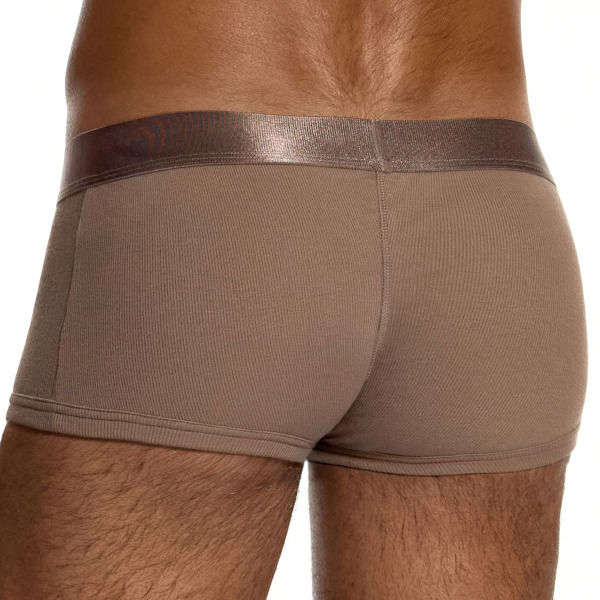 Modus Vivendi Ribbed Cotton Trunks - Dark Skin