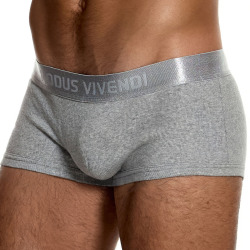 Boxer Court Coton Côtelé Gris Chiné Modus Vivendi