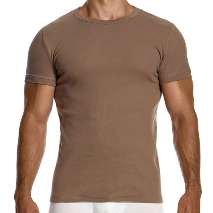 Modus Vivendi Ribbed Cotton T-Shirt - Dark Skin