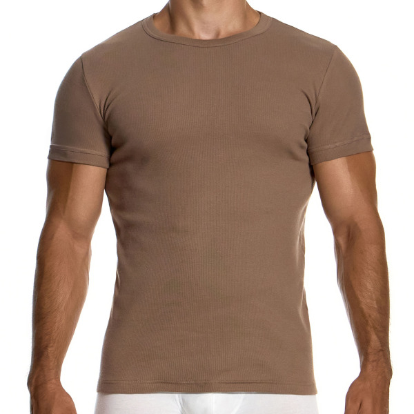 T-Shirt Coton Côtelé Chair Foncée Modus Vivendi
