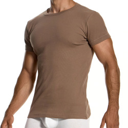T-Shirt Coton Côtelé Chair Foncée Modus Vivendi