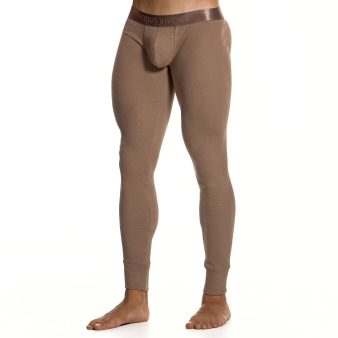 Modus Vivendi Ribbed Cotton Leggings - Dark Skin