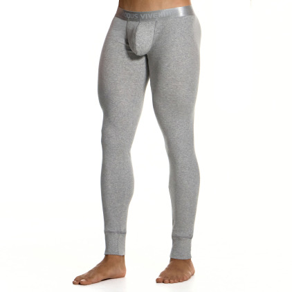 Legging Coton Côtelé Gris Chiné Modus Vivendi
