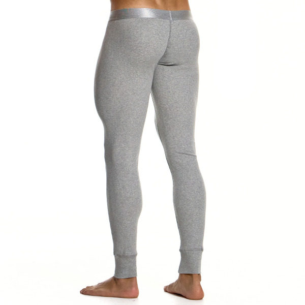 Modus Vivendi Ribbed Cotton Leggings - Heather Grey