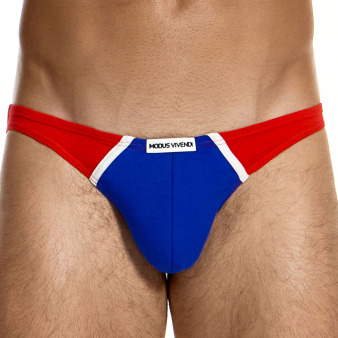 Modus Vivendi Varsity Low Cut Briefs - Red - Bleu