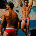 Modus Vivendi Varsity Low Cut Briefs - Red - Bleu