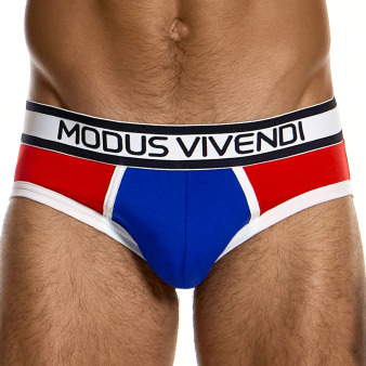 Modus Vivendi Varsity Classic Briefs - Red - Blue