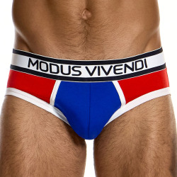 Modus Vivendi Varsity Classic Briefs - Red - Blue