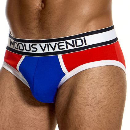 Modus Vivendi Varsity Classic Briefs - Red - Blue