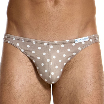 Modus Vivendi Polka Dot Low Cut Briefs - Beige