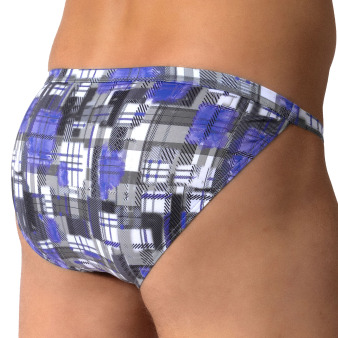 Olaf Benz RED 2609 Rio Tanga Briefs - Check Blue