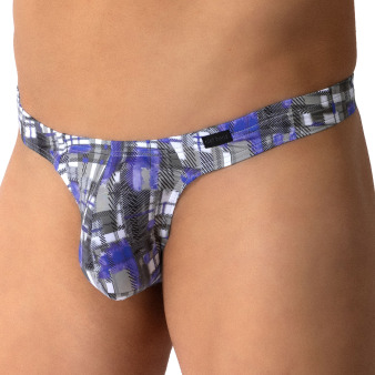 Olaf Benz RED 2609 Mini Thong - Check Blue