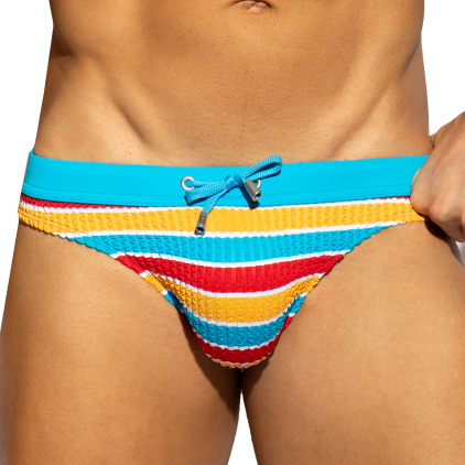 Slip de Bain Bikini 70s Stripes ES Collection