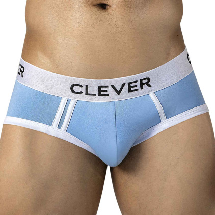 Clever Aquiles Piping Briefs - Light Blue