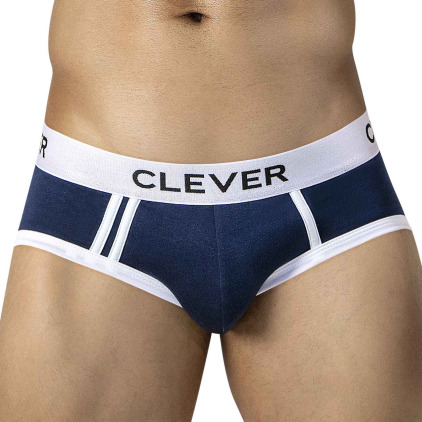 Slip Aquiles Piping Bleu Marine Clever