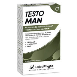 TestoMan Booster de Testotérone - 60 Gélules Labophyto