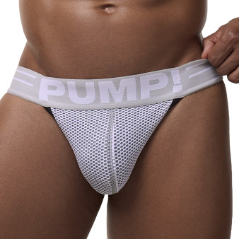 Slip Tanga Net Gris Pump!