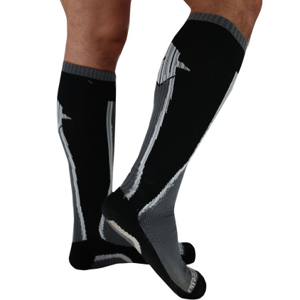 Chaussettes Hautes Heatwave - Gris - Noir Breedwell