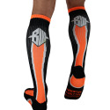 Breedwell Heatwave Knee Socks - Neon Orange - Black