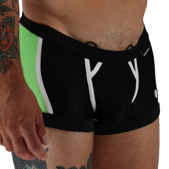 Boxer Heatwave Noir - Vert Fluo Breedwell