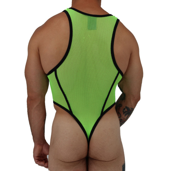 Breedwell Heatwave Taintalizer Thong Bodysuits - Neon Green