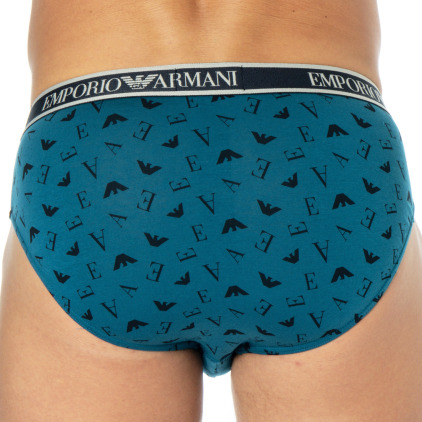 Emporio Armani Core Logoband Briefs - Blue - Logo
