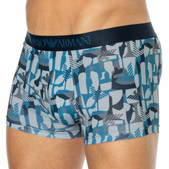 Boxer All Over Microfiber Bleu Emporio Armani