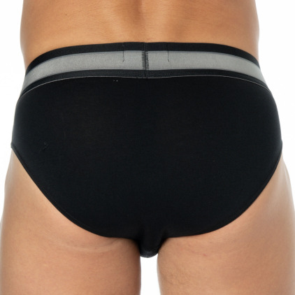 Emporio Armani Mega Elastic Briefs - Black