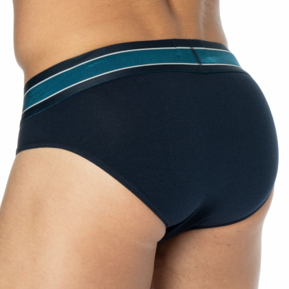 Emporio Armani Mega Elastic Briefs - Navy