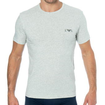 Emporio Armani Bold Monogram T-Shirt - Heather Grey
