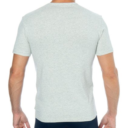 T-Shirt Bold Monogram Gris Chiné Emporio Armani