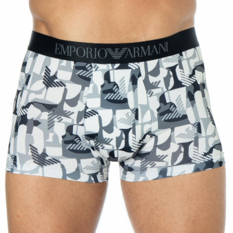 Boxer All Over Microfiber Noir Emporio Armani