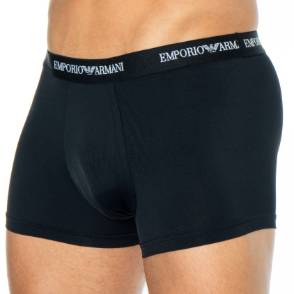 Emporio Armani Essential Microfiber Boxer Briefs - Black