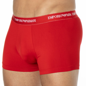 Emporio Armani Essential Microfiber Boxer Briefs - Cherry