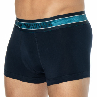 Boxer Mega Elastic Bleu Marine Emporio Armani