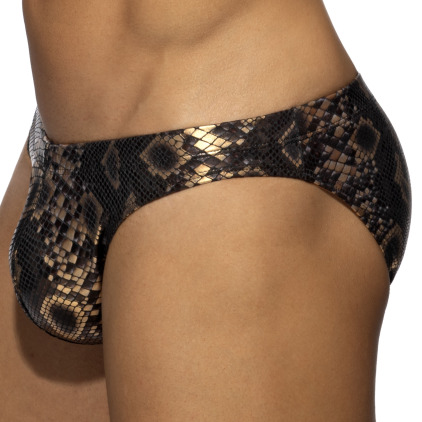 Slip Bikini Python Noir Addicted