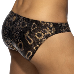 Slip Bikini Python Noir Addicted