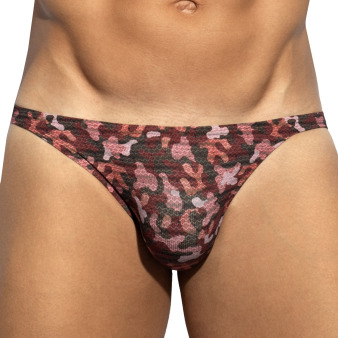 ES Collection Muddy Camo Bikini Briefs - Garnet