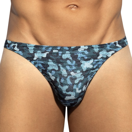 ES Collection Muddy Camo Thong - Navy