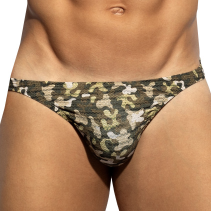 ES Collection Muddy Camo Thong - Khaki