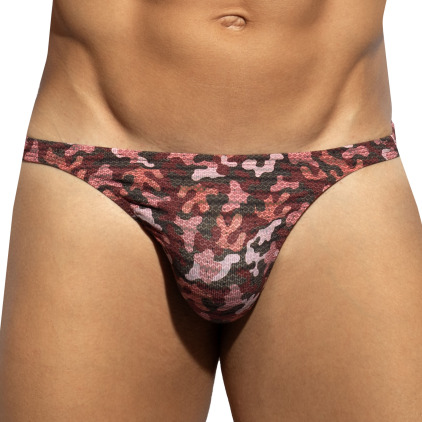 ES Collection Muddy Camo Thong - Garnet