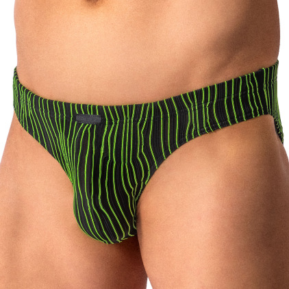 Slip Bikini Python Noir Addicted
