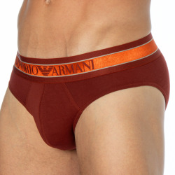 Slip Mega Elastic Rouge Brique Emporio Armani
